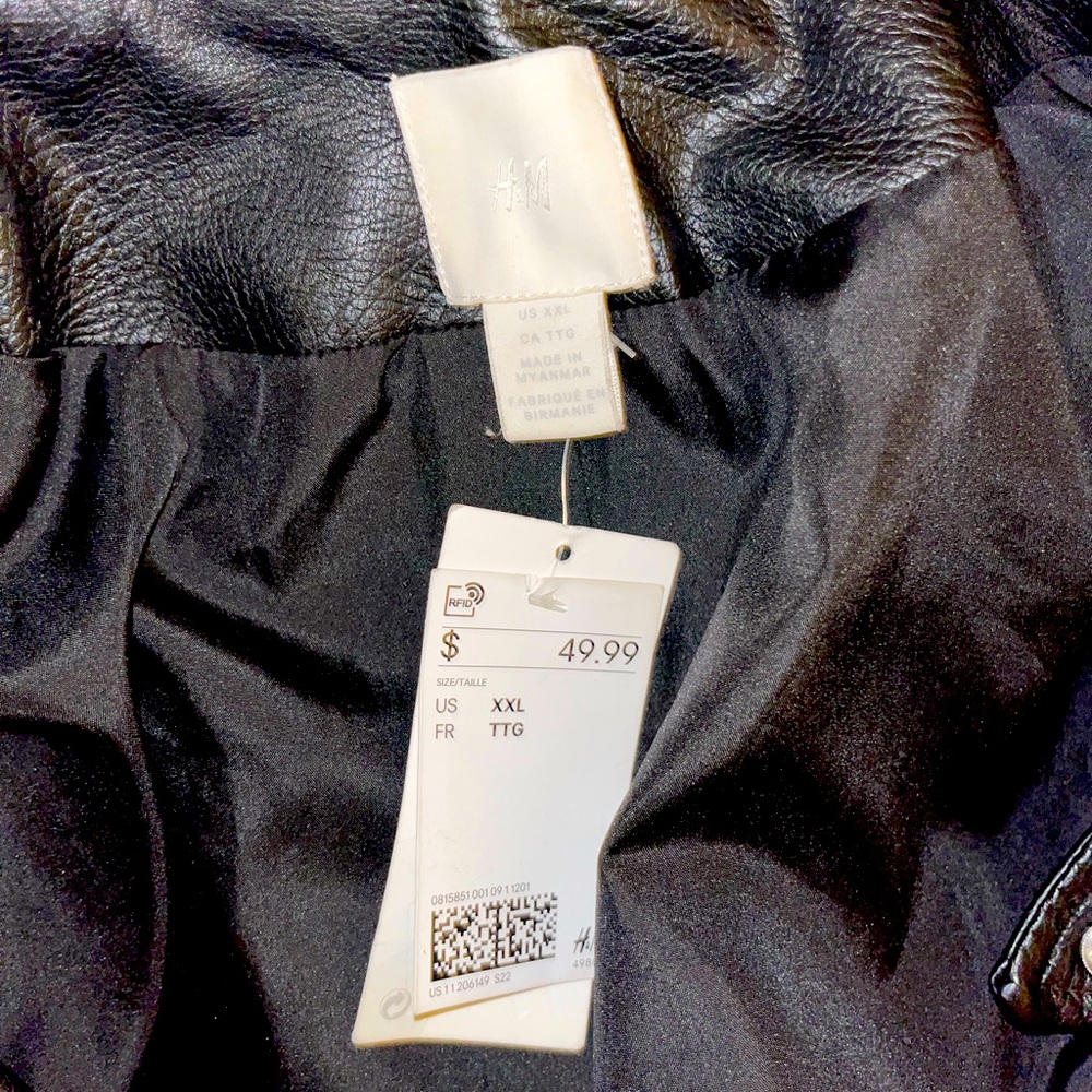 H&M Faux leather jacket in great condition.